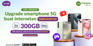 Maujual Gandeng AXIS Hadirkan Promo Smartphone 5G Bekas dengan Bonus Kuota