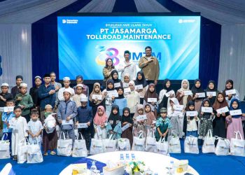 JMTM Rayakan HUT ke-38 dengan Berbagi Kebahagiaan Bersama Anak Yatim Piatu