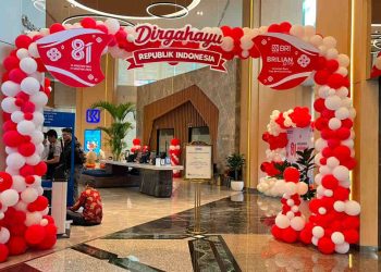 BRI BO Sudirman Semanggi Semarakkan Kantor dengan Dekorasi Merah Putih Sambut HUT