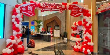 BRI BO Sudirman Semanggi Semarakkan Kantor dengan Dekorasi Merah Putih Sambut HUT