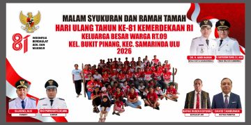 Malam Syukuran HUT RI ke-81, Warga RT 09 Bukit Pinang Perkuat Kerukunan dan Kekompakan