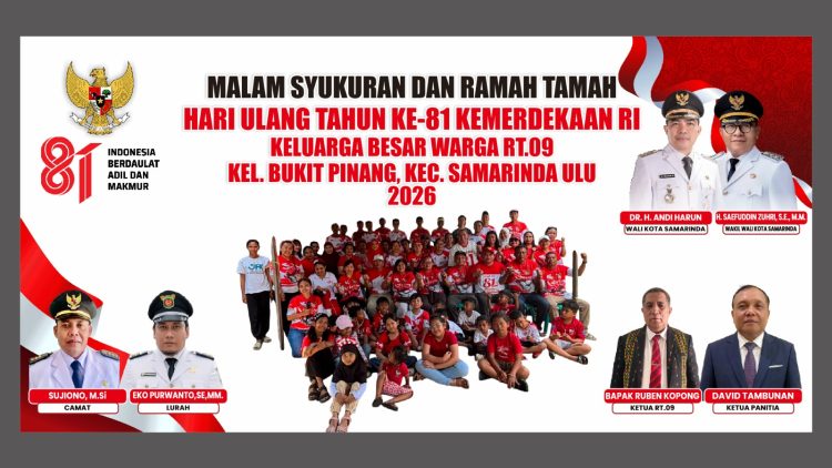 Malam Syukuran HUT RI ke-81, Warga RT 09 Bukit Pinang Perkuat Kerukunan dan Kekompakan